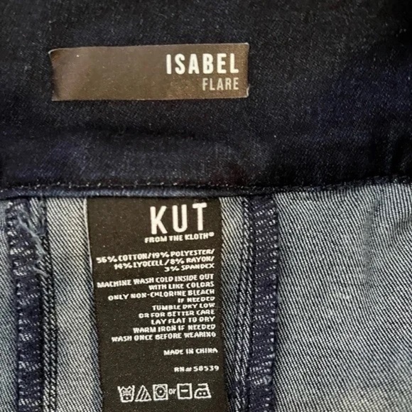 Kut from the Kloth Isabel Flare Jeans Size 6 - Picture 2 of 5